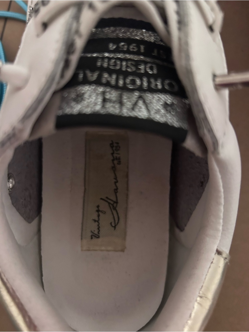 Vintage Havana White Glitter Star Sneakers - Picture 3 of 6